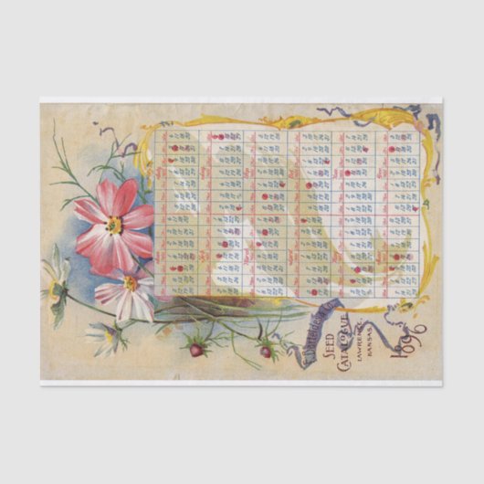 F. Barteldes & Co 1896 Saatkatalog Seidenpapier (Vorderseite)