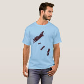 F-Bomb Diver (Maroon) T-Shirt (Vorne ganz)