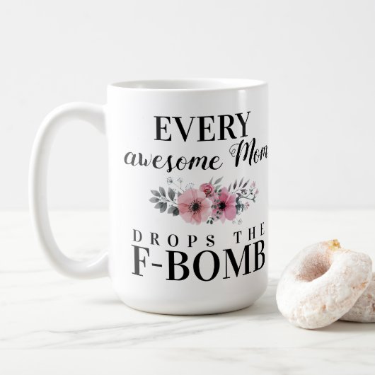 F-Bomb Kaffeetasse (Mit Donut)