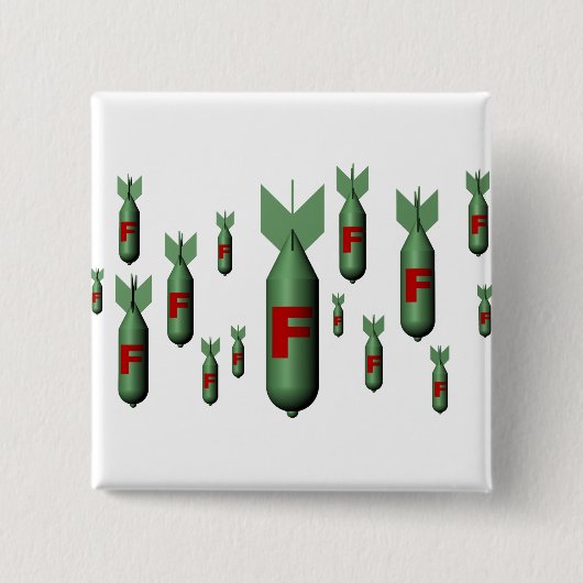 F-Bombe Knopf Button (Vorderseite)