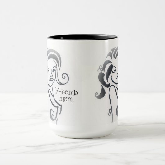 F-Bombe Mama Tasse (Zentrum)
