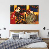 F. C. COWPER Venezianische Ladys Serenade hören Leinwanddruck (Insitu (Schlafzimmer))