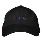 F CANCER EMBROIDERIERTER BASEBALL HAT BESTICKTE BASEBALLKAPPE (Vorderseite)