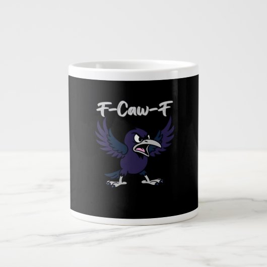 F-Caw-F Aesthetic Graphic Jumbo-Tasse (Vorderseite)
