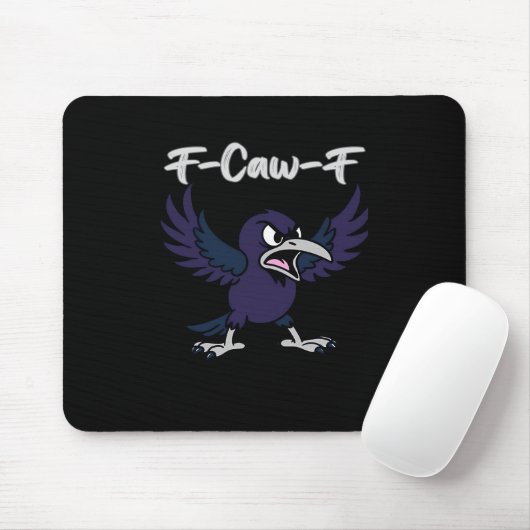 F-Caw-F Aesthetic Graphic Mousepad (Mit Mouse)
