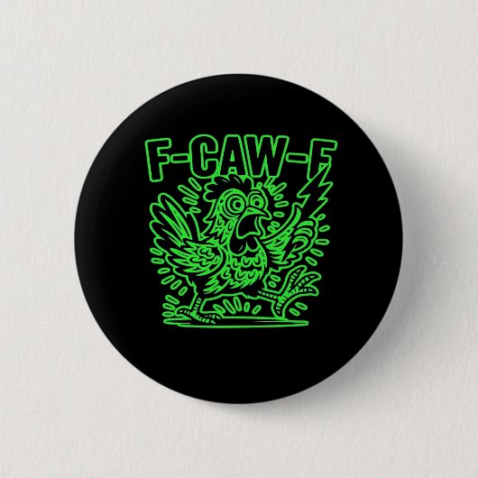 F-Caw-F Attitude Classic Cool Unique Button (Vorderseite)