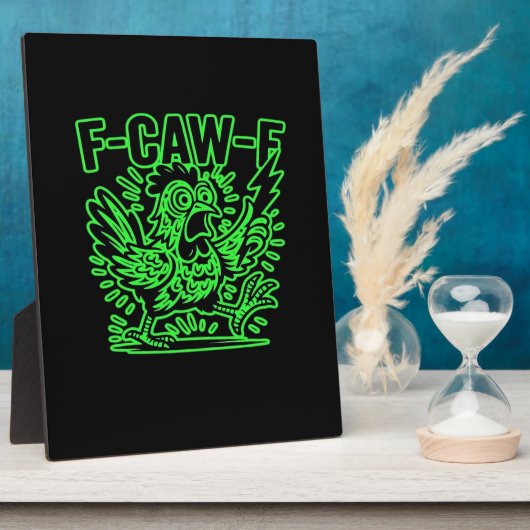 F-Caw-F Attitude Classic Cool Unique Fotoplatte (Seite)