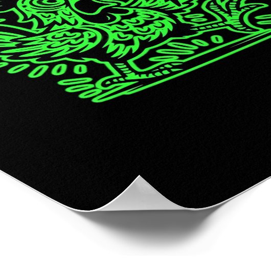 F-Caw-F Attitude Classic Cool Unique Poster (Ecke)