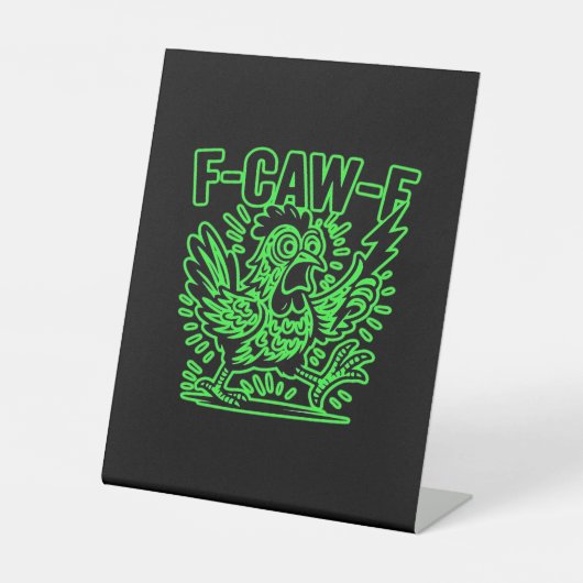 F-Caw-F Attitude Classic Cool Unique Sockelschild (Vorderseite)