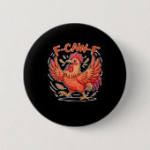 F-Caw-F Attitude Classic Retro Style Button (Vorderseite)