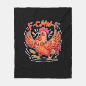 F-Caw-F Attitude Classic Retro Style Fleecedecke (Vorderseite)