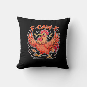 F-Caw-F Attitude Klassischer Retro-Stil Kissen
