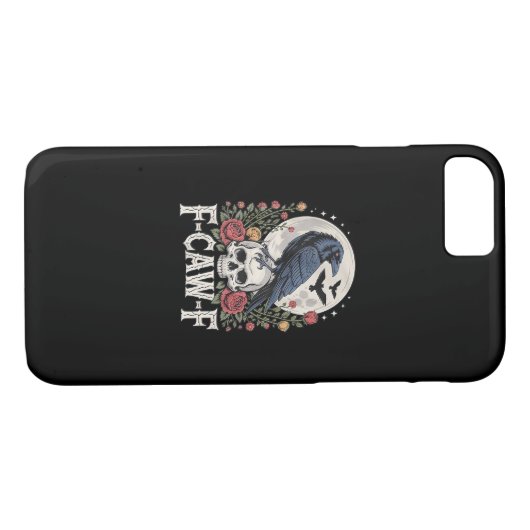 F-Caw-F Bird  Case-Mate iPhone Hülle (Rückseite (Horizontal))