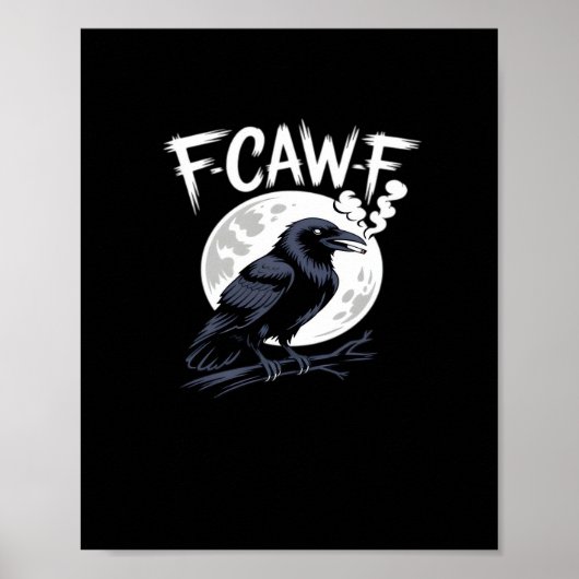 F-Caw-F Bird Classic Vintage Art Poster (Vorne)