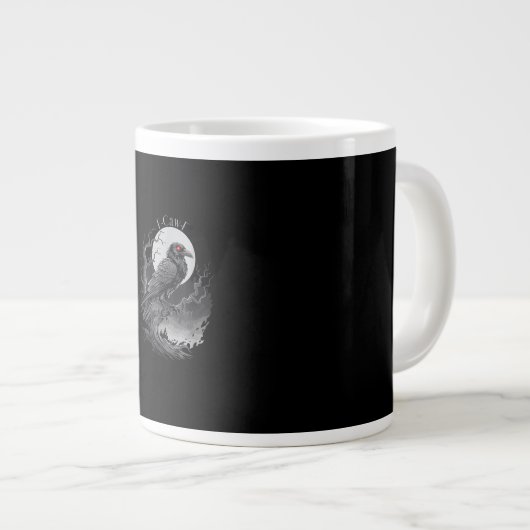 F-Caw-F Bird Creative Art Jumbo-Tasse (Vorderseite Rechts)