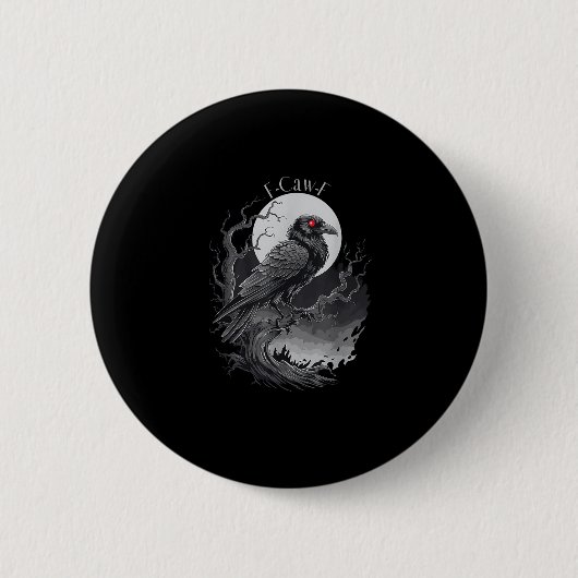 F-Caw-F Bird Kreative Kunst Button (Vorderseite)