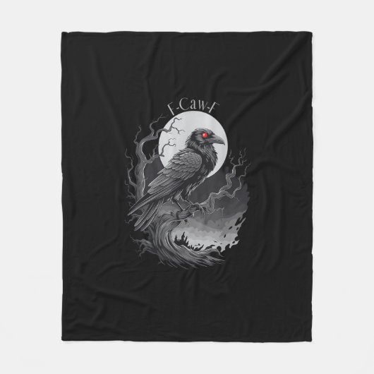 F-Caw-F Bird Kreative Kunst Fleecedecke (Vorderseite)
