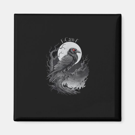 F-Caw-F Bird Kreative Kunst Magnet (Vorne)