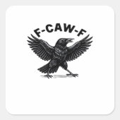 F-Caw-F Bird Lover’s Humorous Pun Stickers Essenti (Vorderseite)