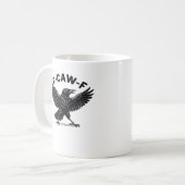 F-Caw-F Bird Lover’s Humorous Pun Stickers Essenti Kaffeetasse (Vorderseite Links)