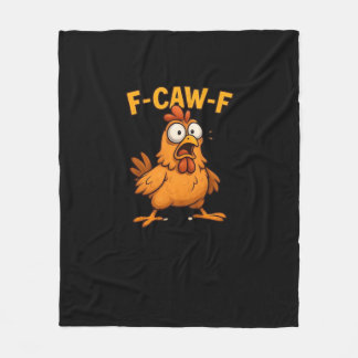 F Caw F Bird Lovers Pun Cool Unique Design Fleecedecke