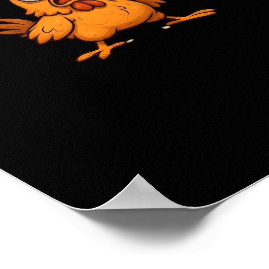 F Caw F Bird Lovers Pun Cool Unique Design Poster (Ecke)