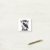 F-Caw-F Black Crow Black Bird Funny Post-it Klebezettel (Auf Schreibtisch)