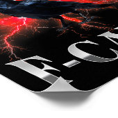 F-caw-f Black Crow Black Bird Raven Gothic Bootleg Poster (Ecke)