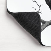 F-caw-f Black Crow Pun Funny Bird Cawing Grunge Mousepad (Ecke)