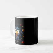 F-caw-f Black Crow Pun Funny Bird Cawing Nge Hallo Kaffeetasse (Vorderseite Links)