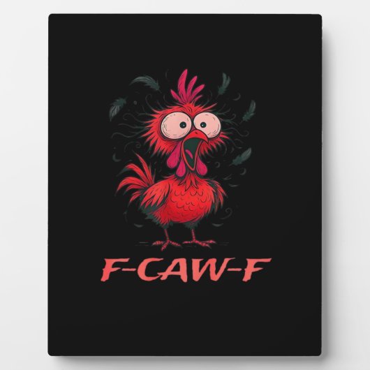 F-Caw-F-Chicken Boxy Cool Casual Fotoplatte (Vorderseite)