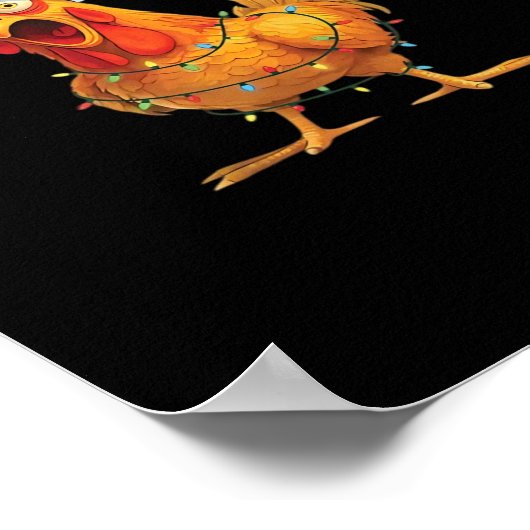 F-Caw-F Chicken Christmas Essential Poster (Ecke)