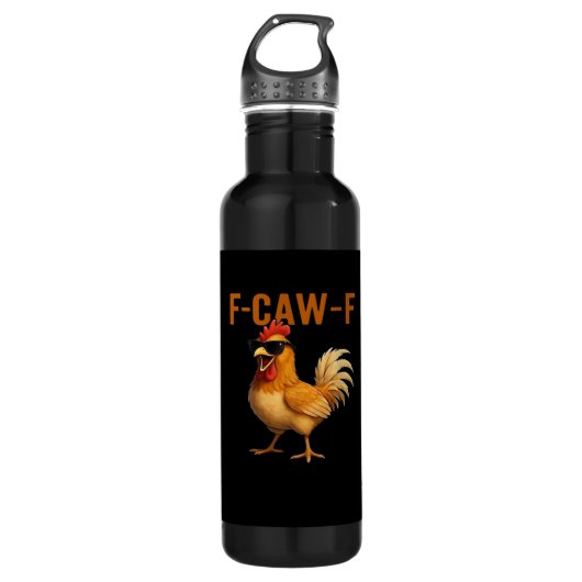 F-Caw-F Chicken Classic Aesthetic Design Edelstahlflasche (Vorderseite)