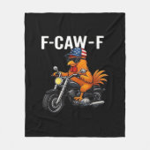 F-Caw-F Chicken Classic Aesthetic Graphic Fleecedecke (Vorderseite)