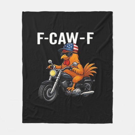 F-Caw-F Chicken Classic Aesthetic Graphic Fleecedecke (Vorderseite)