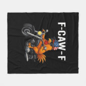 F-Caw-F Chicken Classic Aesthetic Graphic Fleecedecke (Vorderseite (Horizontal))