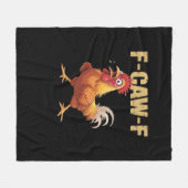 F-Caw-F Chicken Classic Basic Style Fleecedecke (Vorderseite (Horizontal))