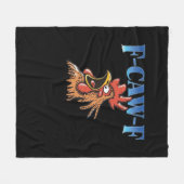 F-Caw-F Chicken Classic Cool Unique Fleecedecke (Vorderseite (Horizontal))