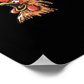 F-Caw-F Chicken Classic Cool Unique Poster (Ecke)