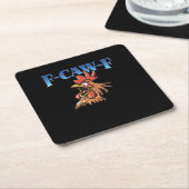 F-Caw-F Chicken Classic Cool Unique Rechteckiger Pappuntersetzer (angewinkelt)