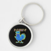 F-Caw-F Chicken Classic Creative Casual Schlüsselanhänger (Vorne)