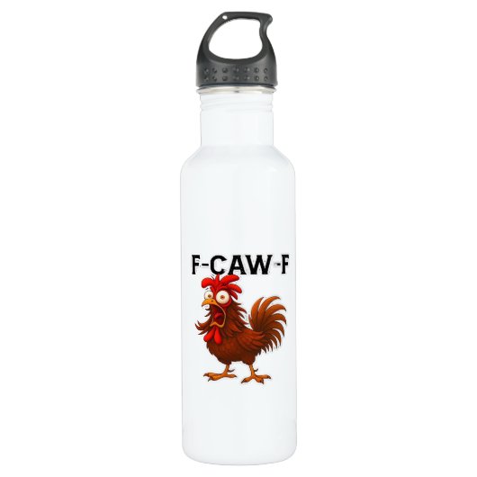 F-Caw-F Chicken Classic Edelstahlflasche (Vorderseite)