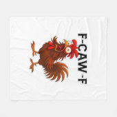 F-Caw-F Chicken Classic Fleecedecke (Vorderseite (Horizontal))