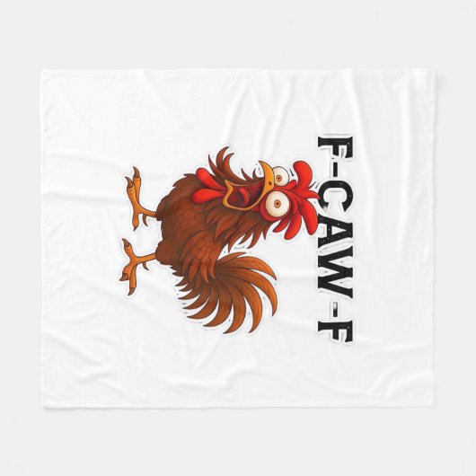 F-Caw-F Chicken Classic Fleecedecke (Vorderseite (Horizontal))