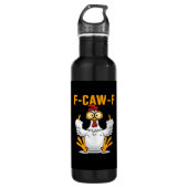 F-Caw-F Chicken Classic Funny Trendy Edelstahlflasche (Vorderseite)