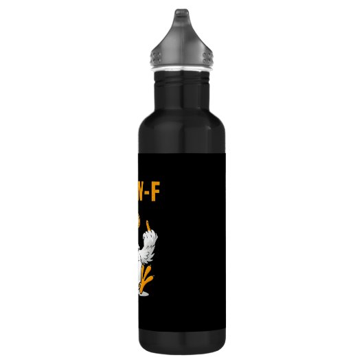F-Caw-F Chicken Classic Funny Trendy Edelstahlflasche (Rechts)
