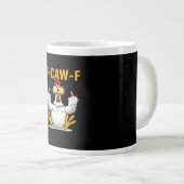 F-Caw-F Chicken Classic Funny Trendy Jumbo-Tasse (Vorderseite Rechts)