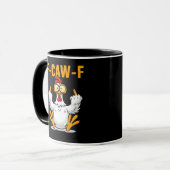 F-Caw-F Chicken Classic Funny Trendy Tasse (Vorderseite Links)