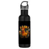 F-Caw-F Chicken Classic Minimal Clean Edelstahlflasche (Vorderseite)