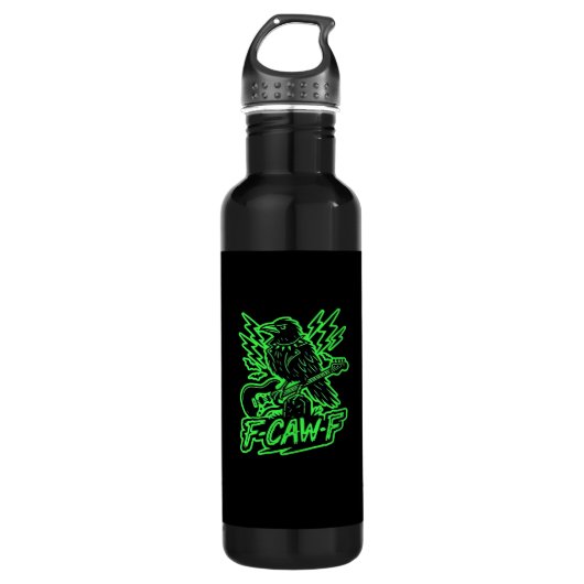 F-Caw-F Chicken Classic Minimal Clean Edelstahlflasche (Vorderseite)